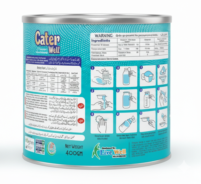 CaterWell Premium Infant Formula (0-6 Months): DHA & ARA for Optimal Newborn Development